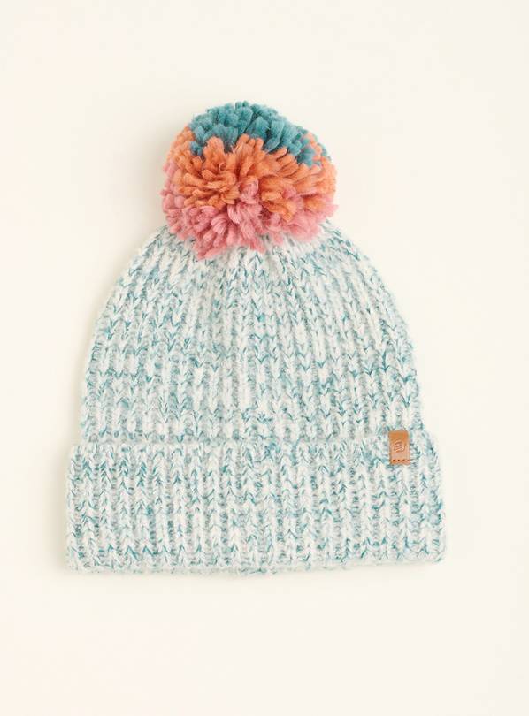 BRAKEBURN Multi Col Pom Knitted Beanie One Size